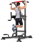 Power Tower Workout Dip Stand Pull Up Bar